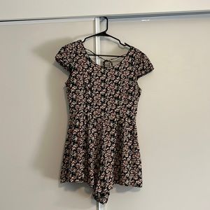 Super cute cap sleeved, short romper